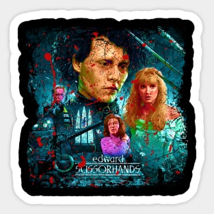 Enigmatic Beauty Edward Scissorhands Unveiled Sticker